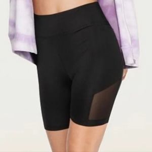 Pink Victoria secret mesh biker shorts compression Spanx shorts black size small